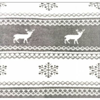 Vianočný vankúš NORDIC 40x40 cm - šedý so sobom