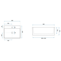 Keramické umývadlo maxmax Rea TRENDY - biele