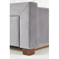 Posteľ z masívu so zásuvkami SABRINA 200x160 cm - čalúnená - zelená