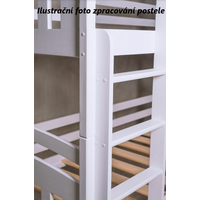 Detská Domčekové postieľka BLANKA so zásuvkou - 140x70 cm - biela / ružová