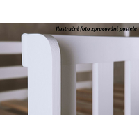 Detská Domčekové postieľka BLANKA so zásuvkou - 140x70 cm - biela / ružová