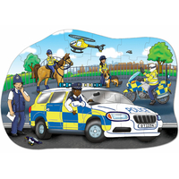 Puzzle Veľké policajné auto - 30 dielikov