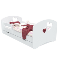 Detská posteľ so zásuvkou 160x80 cm s výrezom SRDIEČKA + matrace ZADARMO!