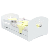 Detská posteľ so zásuvkou 180x90 cm s výrezom KORUNKA + matrace ZADARMO!