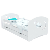 Detská posteľ so zásuvkou 190x90 cm s výrezom NOČNÝ OBLOHA + matrace ZADARMO!