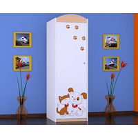 Detská skriňa MODRÝ MACKO - TYP 5A