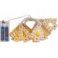 Vianočné svietiace LED stromčeky - drevené - 10 ks - 120 cm
