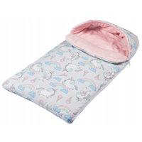 Spací vak do kočíka 80x40 cm TheBaby - Jednorožce/ružový