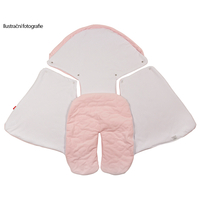 Zavinovačka s kapucňou a nožičkami 90x40 cm TheBaby - ecru biela