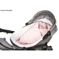 Zavinovačka s kapucňou a nožičkami 90x40 cm TheBaby - ecru biela