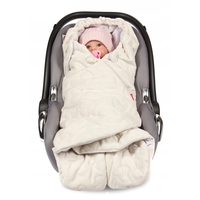 Zavinovačka s kapucňou a nožičkami 90x40 cm TheBaby - ecru biela