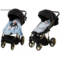 Zavinovačka s kapucňou do autosedačky 90x90 cm TheBaby - JELENE ŠEDÁ/RUŽOVÁ