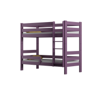 Detská poschodová posteľ z masívu GABI - 160x80 cm - biela so zelenými šuplíkmi + MATRACE