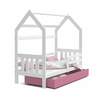 Detská domčeková posteľ DOMEK P - 160x80 cm - biela