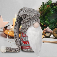 Vianočný škriatok 72 cm - šedý