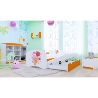 Detská posteľ pre DVA (s výsuvným lôžkom) 160x80 cm - MACKO S BALONKY