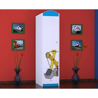 Detská skriňa ŽLTÝ BAGR - TYP 1A