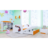 Detská posteľ pre DVOCH (s výsuvným lôžkom) 160x80 cm - MAŠINKA