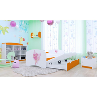 Detská posteľ pre DVOCH (s výsuvným lôžkom) 200x90 cm - VÍLA A SRDIEČKO