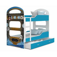 Detská poschodová posteľ Dominik Q - 190x80 cm - PIRÁTI