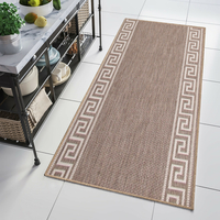 Sisalový PP behúň GREEK - taupe/béžový - 70x200 cm