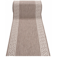 Sisalový PP behúň GREEK - taupe/béžový - 70x200 cm