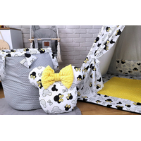 Detský stan TEEPEE (TÍPÍ) EXCLUSIVE s doplnkami - MYŠKA MINNIE - žltý