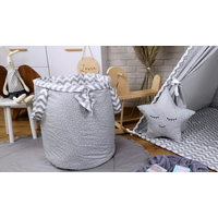 Detský stan TEEPEE (TÝPIE) STARS s doplnkami - cik-cak/sivý