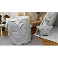 Detský stan TEEPEE (TÝPIE) STARS s doplnkami - šedý/biely