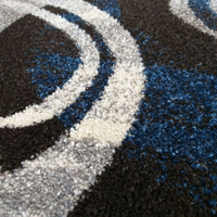 Kusový koberec WAVE - šedo/modrý