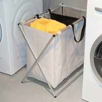 Rozkladací kôš na bielizeň - 90 litrov - 3 komory