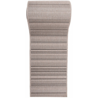 Sisalový PP behúň STRIPE - svetlo hnedý / čierny - 70x300 cm