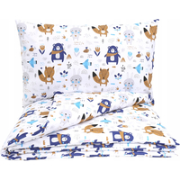 Detské bavlnené obliečky do postieľky 120x90 cm BABYMAM PREMIUM - Boho zvieratká