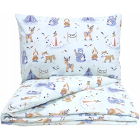 Detské bavlnené obliečky do postieľky 120x90 cm BABYMAM PREMIUM - Indiánsky tábor