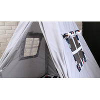 Detský stan TEEPEE (TÍPÍ) MESTEČKO s doplnkami - šedý