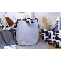 Detský stan TEEPEE (TÍPÍ) MESTEČKO s doplnkami - šedý