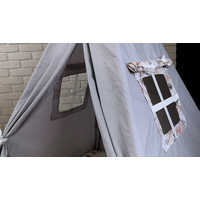 Detský stan TEEPEE (TÍPÍ) PIVONKY s doplnkami - šedý