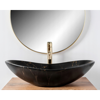 Keramické umývadlo MAXMAX Rea ROYAL MARBLE - čierne - imitácia kameňa