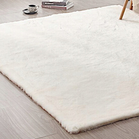 Kusový koberec RABBIT - ecru biela - imitácia králičie kožušiny