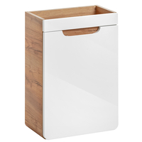 Zostava kúpeľňového nábytku BÁRA 40 cm s úzkou umývadlovou skrinkou vr. keramického umývadla bez prepadu