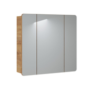 Zostava kúpeľňového nábytku BÁRA cosmos 80 cm so zrkadlovou skrinkou vr. keramického zápustného umývadla