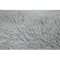 Plyšový okrúhly koberec SOFT 70 cm - šedý