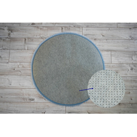 Plyšový okrúhly koberec SOFT 70 cm - šedý