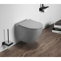 Závesné WC MEXEN LENA RIMLESS - svetlo šedé matné + Duroplast sedátko, 30224061