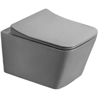 Závesné WC MEXEN TEO RIMLE  - svetlo šedé matné + Duroplast sedátko, 30854061