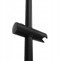 Sprchová kovová tyč s držiakom na ručnú sprchu REA 01 - 70 cm - čierna matná