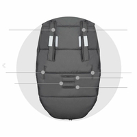 Detský fusak do kočíka s kožušinou Elmi - Tmavosivý