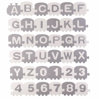 Detská penová podložka PUZZLE abeceda - 30x30 cm