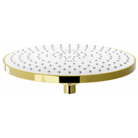 Sprchová dažďová hlavica MAXMAX MEXEN D-05 - 22 cm - zlatá/biela, 79705-50