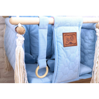 Detská hojdačka VELVET PIKO - MODRÁ